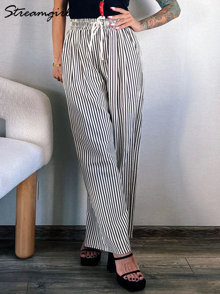 Lena Stretch Waist Trousers