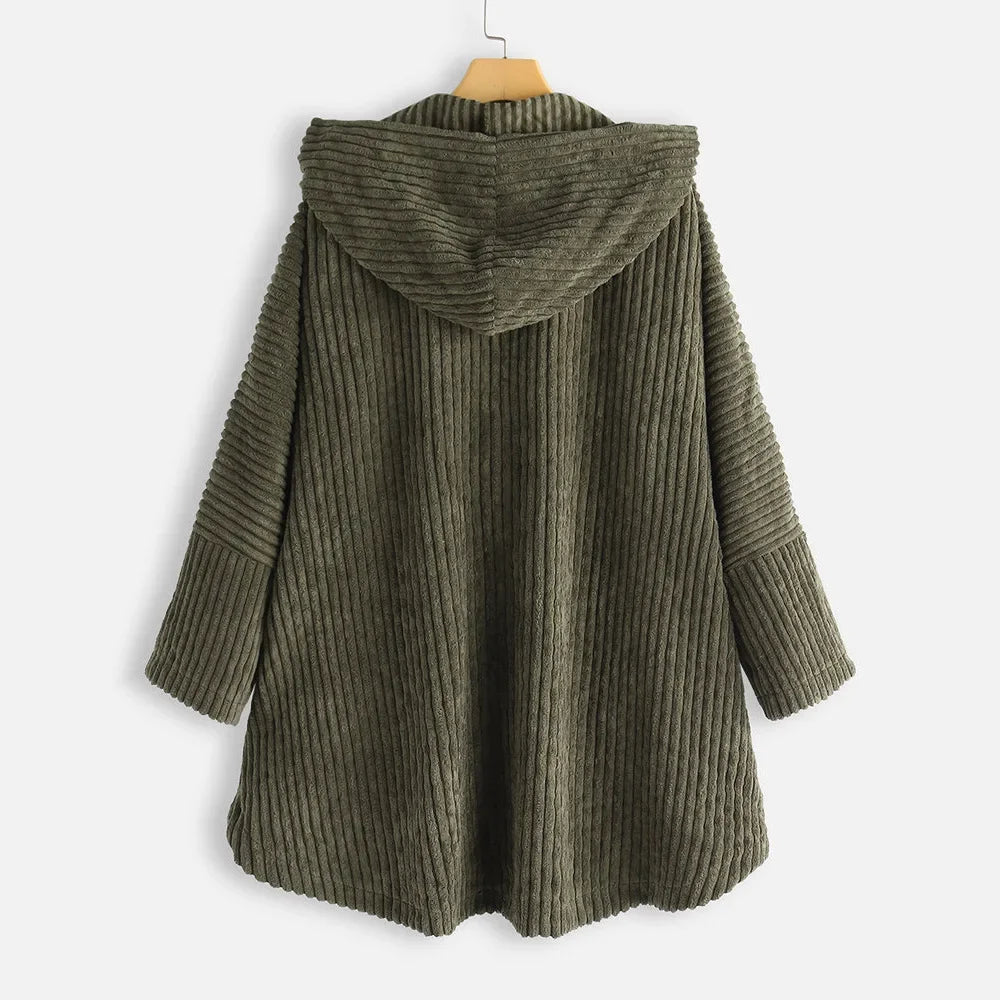 Niko – Corduroy Hooded Coat