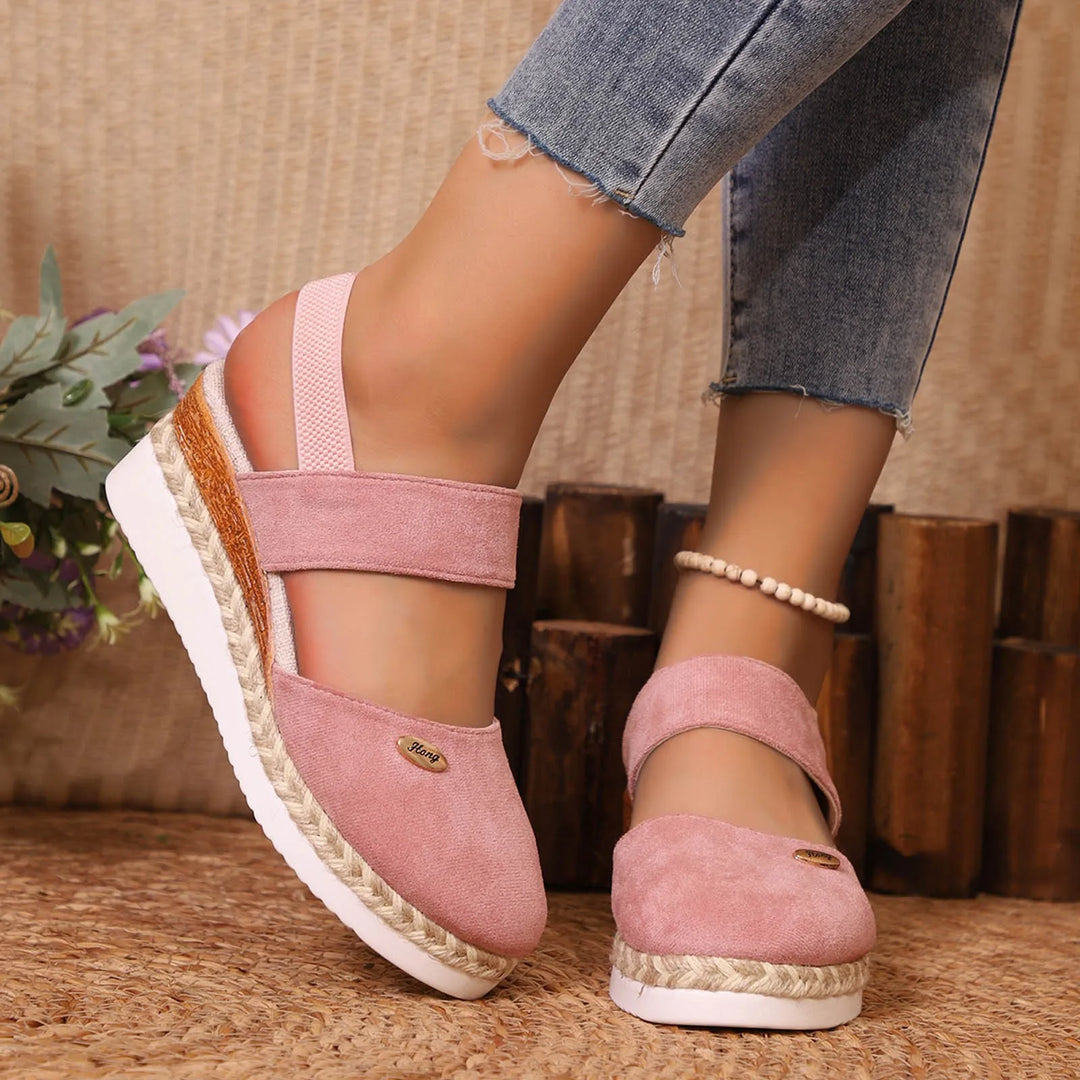 Gitta | Plus-Size Wedge Sandals