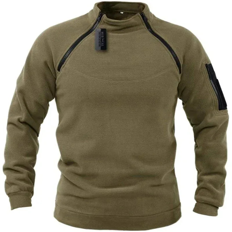 Jomartson - Military Style Fleece Sweater