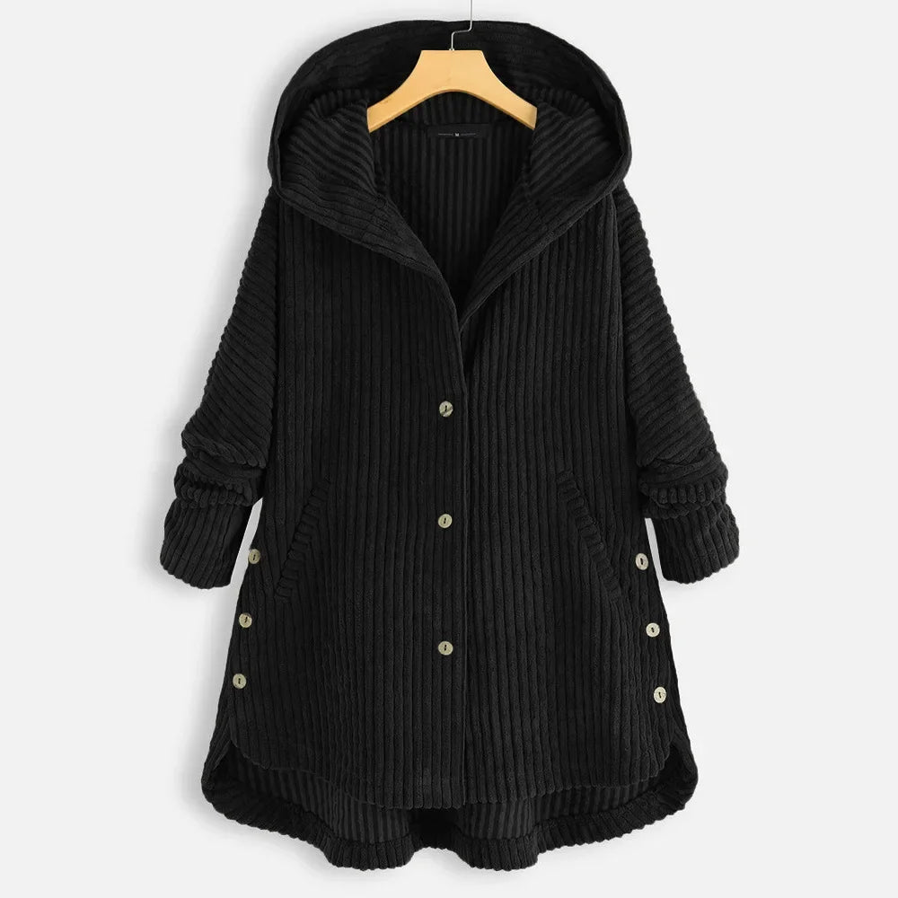 Niko – Corduroy Hooded Coat