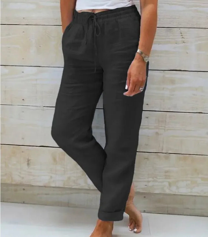 Monica | Cotton and Linen Trousers