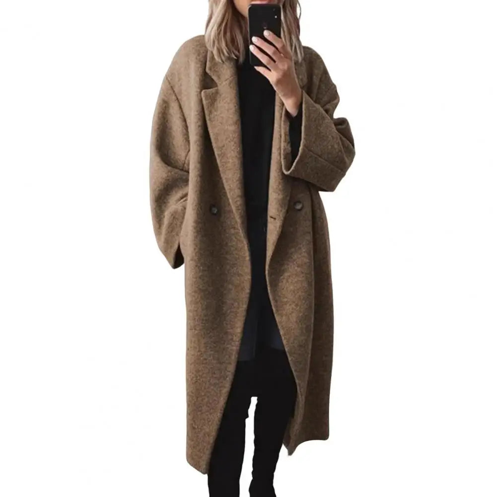 Kylie - Warm long coat for women