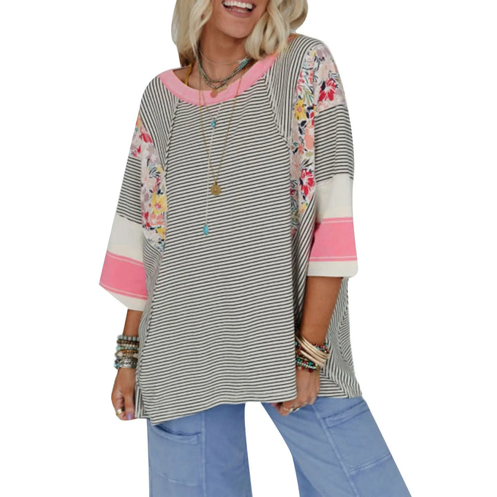 BAILEY – Lightweight Patchwork Batwing Top