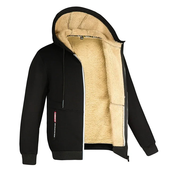 Gilben - Men's winter jacket with hood and fleece