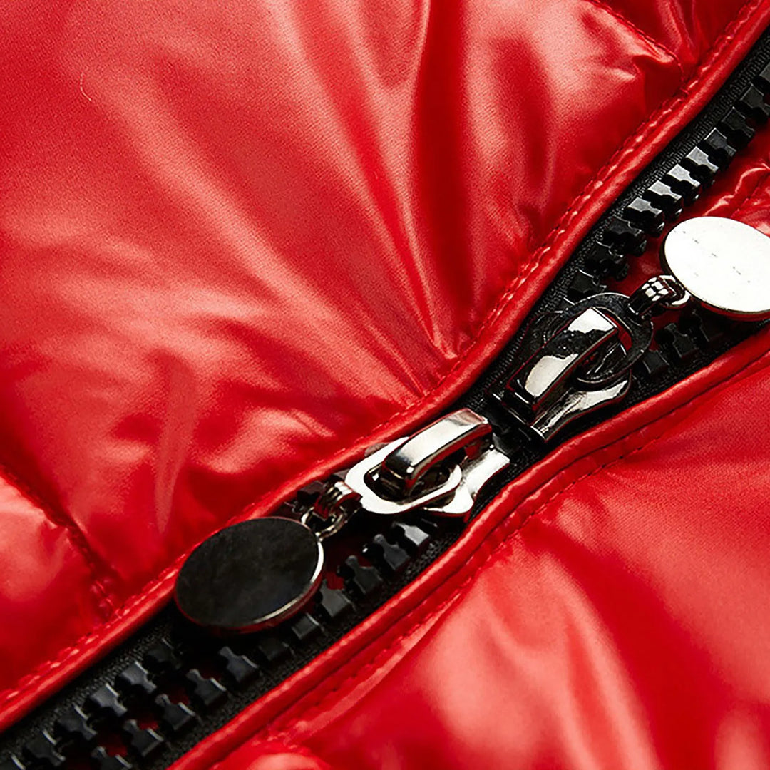 Warm men's puffer jacket